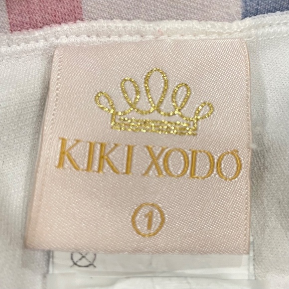 Girls' Stylish Plaid Dress Pants with Pearl Pocket Embellishments Size 1 - Picture 5 of 5